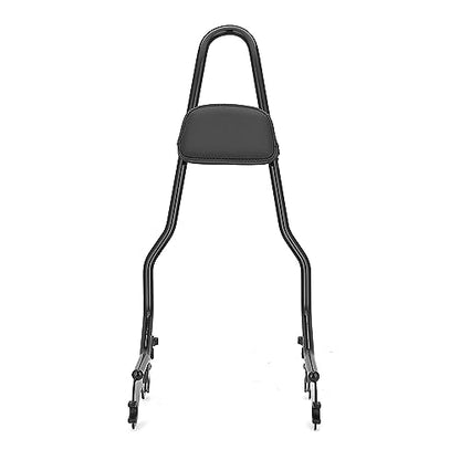 Mofun Tall Gloss Black Detach Passenger Backrest Sissy Bar with Pad Compatible with Harley Softail Deluxe Heritage Classic Street Bob 2018-2025 etc
