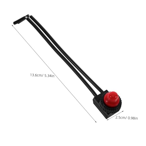 Alipis Waterproof Motorcycle Push Button Switch Wiring Universal Handlebar Control for Motorcycle Brake Light and Engine Switch Sturdy SPST Design for Easy Installation