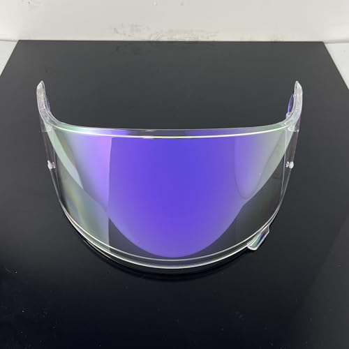 Neotec 2 Helmet Visor Replacement.CNS-3 Motorcycle Helmet Shield UV Protection Compatible with Neotec 2 (Revo Clear Purple+Anti Fog Film) - color: Anti Fog Film+revo Clear Purple