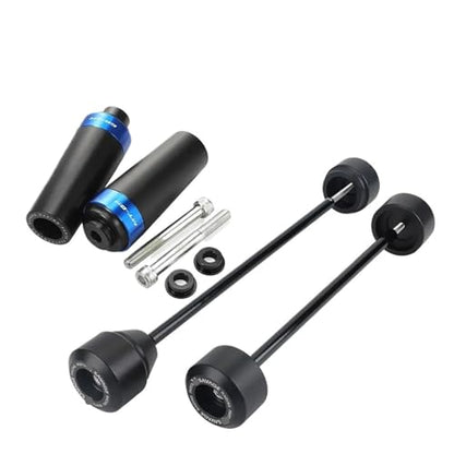 Motorcycle Falling Protection Axle Fork Wheel Crash Sliders for Ya&maha MT-09 FZ-09 MT09 FZ09 MT FZ 09 2014-2016 Frame Slider Anti-Fall Balls - color: Set Sliders Blue