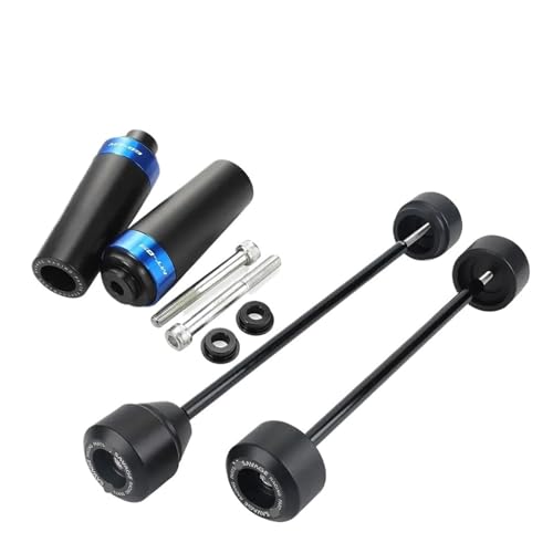 Motorcycle Falling Protection Axle Fork Wheel Crash Sliders for Ya&maha MT-09 FZ-09 MT09 FZ09 MT FZ 09 2014-2016 Frame Slider Anti-Fall Balls - color: Set Sliders Blue
