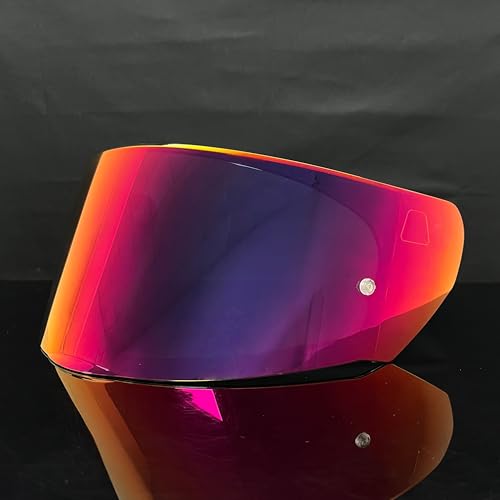Assault Helmet Visor,Motorcycle Helmet Shield Replacement UV Protection Windshield Compatible With Assault,Stream,Rapid,Storm,FF320,FF328,FF353,FF800 (Revo Rose Red) - color: Revo Rose Red
