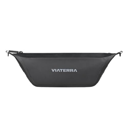 ViaTerra Waterproof Handlebar Bag 2L – Universal Motorcycle Handlebar Pouch | Front/Crash Bar Storage Bag For Adventure Riding