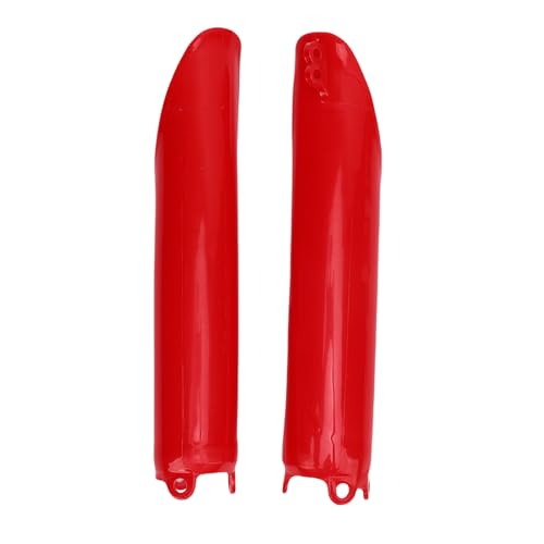 Aramox 1 Pair Front Fork Guard Shock Covers, Front Shock for CR125 CR250 CR500 1993-2007, CRF250R 2004-2018 Red