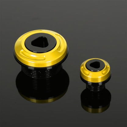 Monkey Engine Crankcase Cover Plugs Compatible with Monkey 125 GROM CT125 DAX 125 CNC Motorcycle Accessories Crankcase Hole Plug (Gold) - color: Gold3