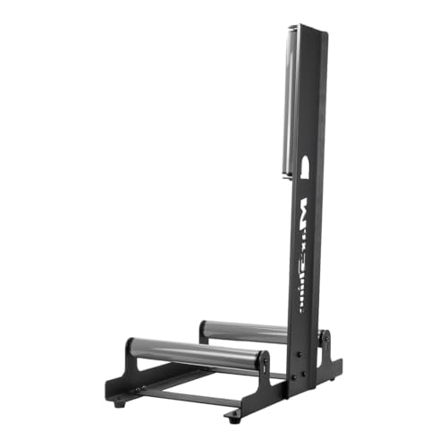 Maxshine Wheel Rim Detailing Rolling Wheel Stand (WS01) - 23”L x 14”W x 36”H, 360° Tire & Rim Detailing, Ceramic Coating, Tire Shine, Wheel Wash & Roller Stand - Black - size: L