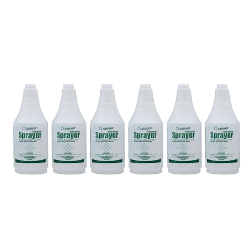 Nanoskin 6-Pack 24 Oz. Natural HDPE Spray Bottles, 28/400 Neck Finish | Molded-In Dilution Scale | Heavy-Duty Cleaning Bottles for Chemicals, Gardening, Auto Detailing, and Household Use - size: 24 Ounce (Pack of 6)