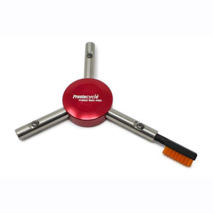 Prestacycle Chain Cleaning & Lubricating Brush Specialty Bit, Converts Prestacycle Bits Tools into Compact Micro Brush for Bike Chains, Cogs & Tight Spaces, Portable Bike Maintenance Accessory