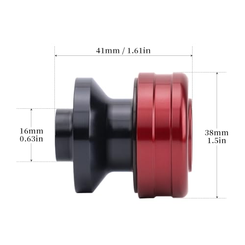 Motorcycle M8 Swingarm Spools Slider For V-Strom 800DE (DL 800DE) 2023-2025 V-Strom 800DE Adventure 2023-2025 Swing Arm Spool Slider Stand Screws Accessories (Red) - color: Red