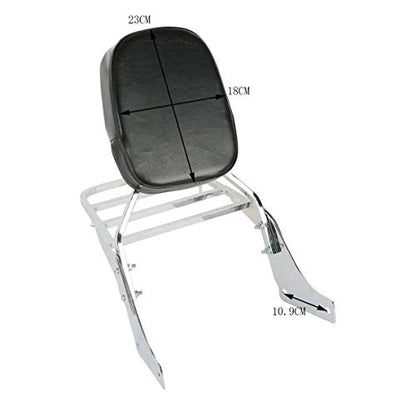 SLMOTO Sissy Bar Backrest Set Luggage Rack Pad Fit for Honda Shadow ACE 1100 VT1100 Shadow SABRE 1100 ACE VT1100 - color: Fit for Honda Shadow