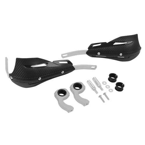 CHIFUN Handguard for 7/8" 22mm and 1 1/8" 28mm Motorcycle Handlebar Brake Lever Protection Hand Guard CNC Aluminum Compatible with ATV Motorbike Motocross Supermoto Racing Dirt Pit Bike - color: Black