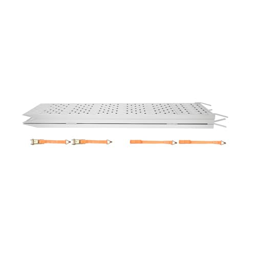 Aluminum Tri Fold Ramp with Treads, Extra Wide Loading Ramps 1500lb Capacity Heavy Duty Trailer Ramps for Motorcycles ATV/Utv Lawn Mowers Tractors (77 * 54in) - size: 77*54in