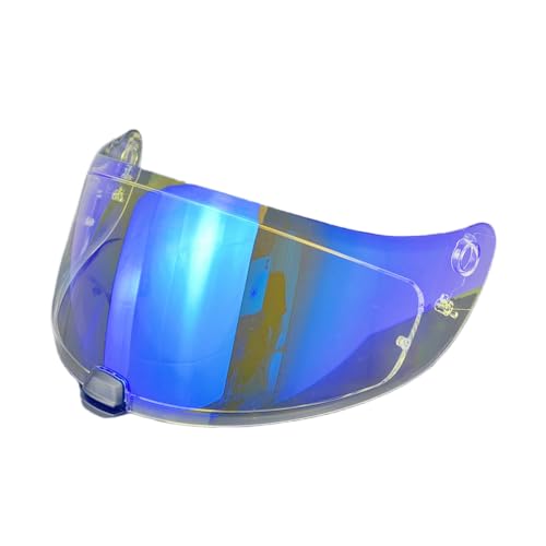 HJ20M Helmet Visor With Anti Fog Film, Motorcycle Helmet Face Shield Windshield Lens For HJC C70 FG-17 FG-ST IS-17 (Revo Clear Blue) - color: Revo Clear Blue