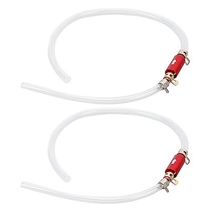 1Pair Brake Bleeder Hose, 6mm Inner Diameter Hose Brake Bleeder Kit, Flexible ABS One Way Check Valve Tube Bleeding Tool Kit Universal Replacement for Motorcycle Car Clutch
