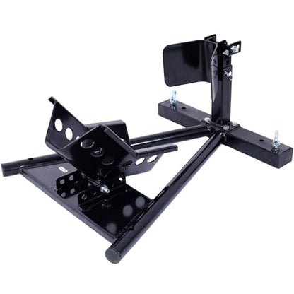 Motorcycle Front Tire Chock for 17-21" Wheels Steel Locking Stand