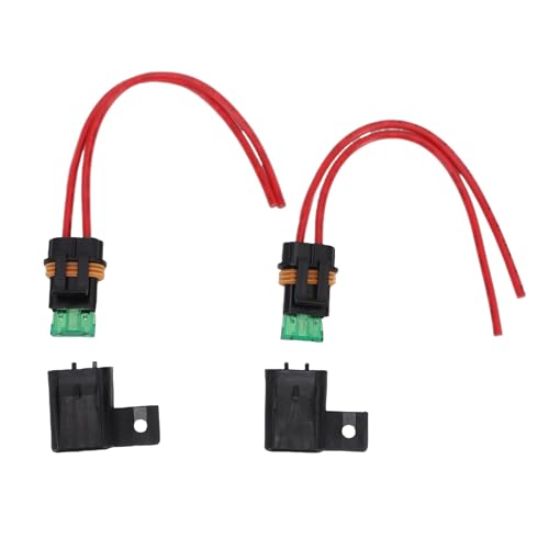 Fafeicy 2PCS 12AWG Holders, Water Proof Cover Kit with 30A Standard and Silicone Gaskets, for ATO ATC Car RV Truck Boat 12V 24V Vehicles