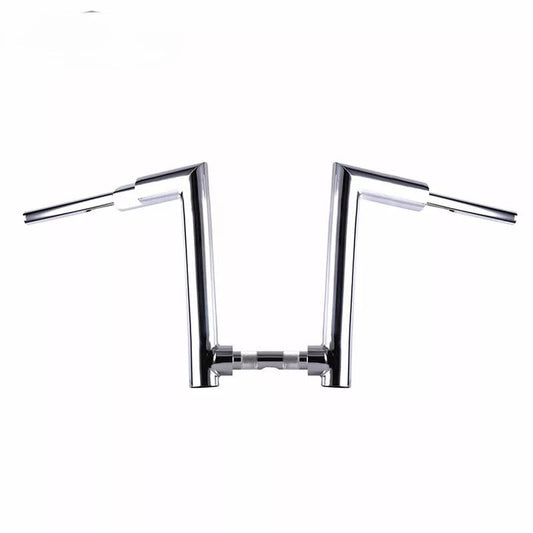 Chrome 2" Fat 14” Rise Hulkz Handlebar Fit For Harley Softail Sportster XL Dyna Road King models 2000-Later, Require 1-1/4" Clamp - color: Chrome, size: 14" Rise