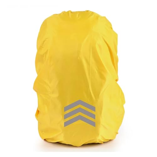 Backpack Rain Cover Waterproof Backpack Cover Solid Color Reflective Night Cycling Rain Suitable for 18L-25L Small - color: Yellow09 S(18L-25L)