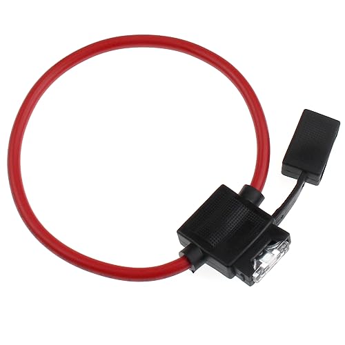 ZOOKOTO Inline Fuse Holder 25A,10 AWG Gauge Wire Car Auto Blade Fuse box 25A Waterproof - size: 25A