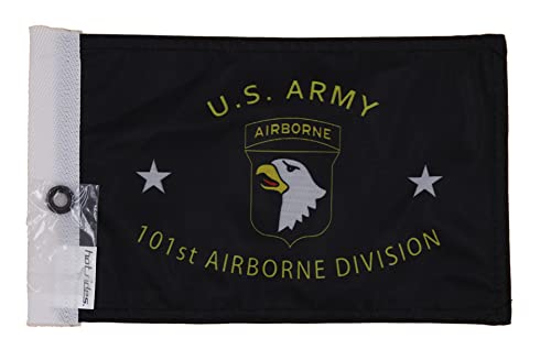 Durable Sleeve Boat Car Motorcycle Flag For Car and Boat Airborne 101st Division 6 x 9 Inch - color: Airborne-101st, size: 6X9