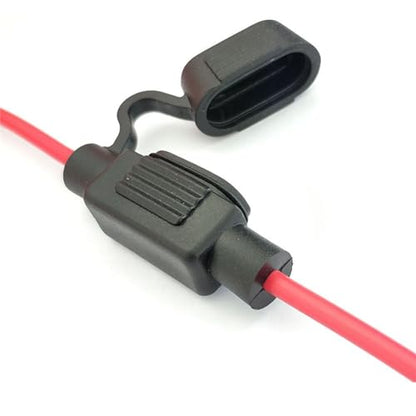 2Pcs Inline Fuse Holder Low Profile Mini APS ATT Add-a-Circuit Car Fuse Holder TAP Adapter 10A Blade Automotive Fuse Holder for Automotive Marine CFH-ILLPMI-PT10A30CM - color: CFH-ILLPMI-PT10A30CM