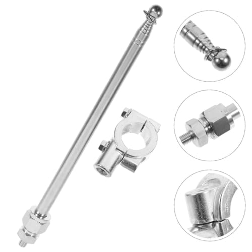 Bike Handlebar Flag Pole Mount Kit 2pcs Steel and Aluminum Alloy Adjustable Height Secure Support for Dirt Bike Motorcycles Biking Safety