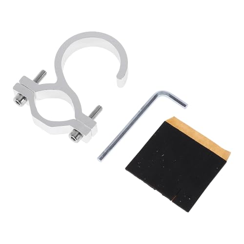 Universal Aluminum Alloy Motorcycle Hanging Helmet Hook Foldable Handlebar Hooks for Hanging Cup Holders Gloves Luggage for Scooters Silver Tone Hexagon Wrench Gasket - color: Silver Tone, size: 2.56"