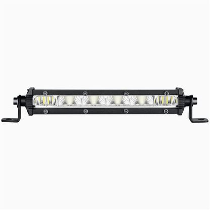 6 Inch Slim LED Light Bar Pods Small Spot Flood Offroad Driving Fog Work Single Row LED Light Bars for Trucks ATV UTV Boats, 2pcs