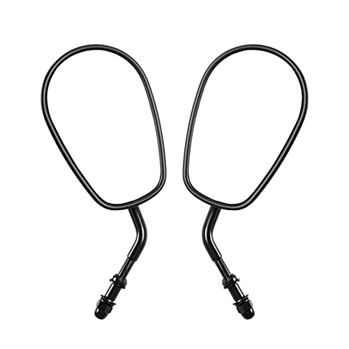 Motorcycle Rear View Mirrors 360 Degree Adjustment Side Matte Black Mirror Fit for Harley Sportster Dyna Softail Touring Road Glide Electra Glide Road King Street Glide FLTRX FLHR FLHT FLHX Models - color: Black, size: Motorcycle Rear View Mirrors 26