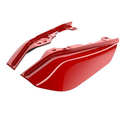 Advanblack 2025 Road Glide Mid Frame Air Deflectors Heat Shields Deflector for Harley Touring '09-'25 Harley RG, Street Glide, Road King (Rally Red) - color: Rally Red