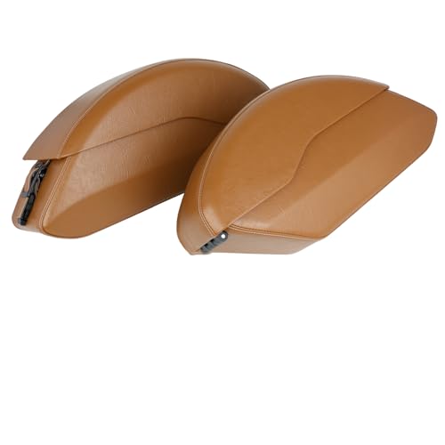 Motorcycle Saddlebag Side Pocket luggage Fits for Indian Scout Sixty ABS 2015-2023 Model Brown - color: Brown