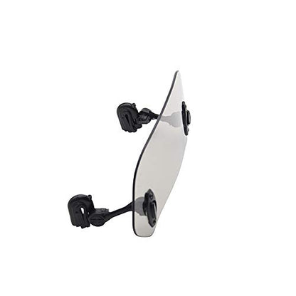 Motorcycle Adjustable Clip-On Windshield Windscreen Extension Spoiler Deflector (gray) - color: gray