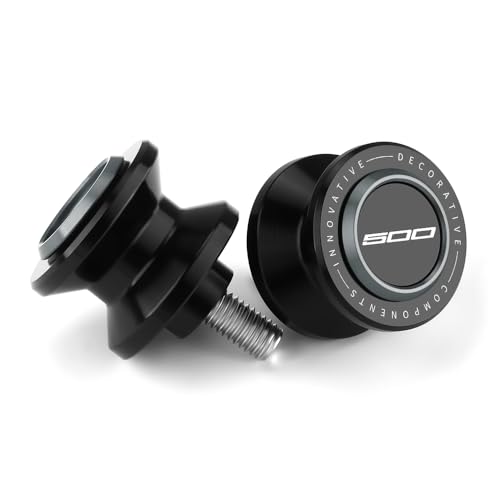 8mm CNC Aluminum Motorcycle Swingarm Spools Sliders Rear Stand Frame Sliders Compatible With Ninja 500 ABS/ABS SE/ABS KRT Edition 2026 2025 2024 Ninja500 Ninja 500 Accessories (Gray) - color: gray