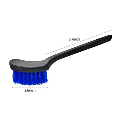 Car Cleaning Brush,Tire Brush,Cleaning Brush, Tire Brushes for Cleaning Rims Cleaning Brushs for Car Interior and tire (Blue+Black) - color: Blue+black