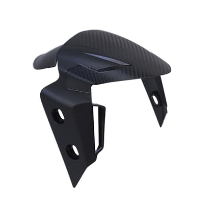Minho Motorcycle Front Fender Modification Kit Set in PP Material Come with Mounting Bracket Compatible with YAMAHA Zuma 125cc 2022 2023 Tank 200cc,Carbon Fiber Style