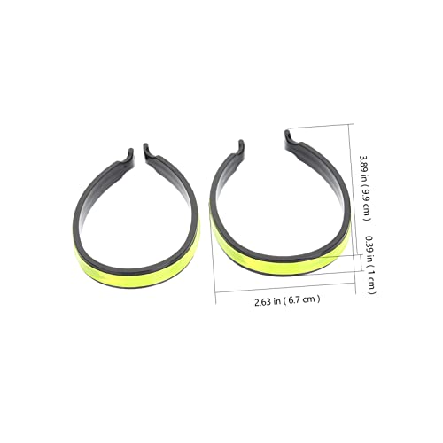 2pcs Reflective Cycling Trouser Clips Ankle Cuffs for Night Riding Enhanced Visibility for Safety Bike Accessory for Outdoor Sports
