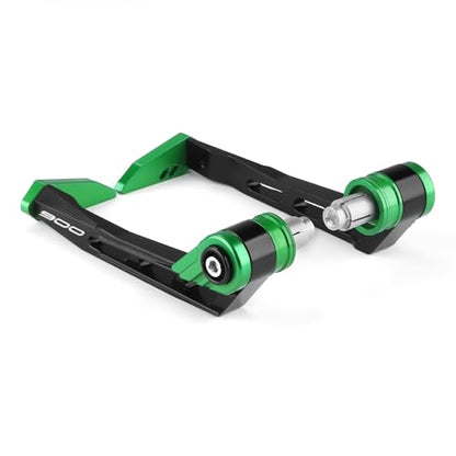 Motorcycle Brake Clutch Lever Guards Bar End Handguard Compatible with K.awasaki Z900 2025 2024 2023 2022 2021 2020 2019 2018 2017 | Handlebar Protector Z 900 ZR900 Accessories (Green) - color: Green