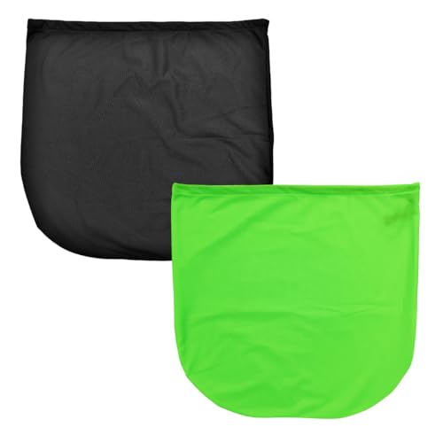 KVAEY 2 PCS Motorcycle Helmet Bag, Helmet Protection Drawstring Bag Made of Nylon Cloth, Large Capacity Helmet Storage Bag for Motorcycle Bicycle, Universal Motorcycle Accessories (Black+Green) - color: Black+Green