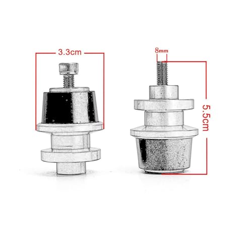 Black Motorcycle Swingarm Spools Slider Stand Screws for Hayabusa GSX1300R/GSX1300R Gen 3 1999-2008 2009 2010 2011 2012 2013 2014 2015 2016 2017 2018 2019 2020 2021 2022 2023 2024 2025 2026 - color: Black