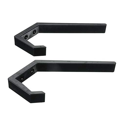4Pcs Motorcycle Helmet Holder Jacket Hanger Hook Motorbike Wall Mount Rack Stand, Black
