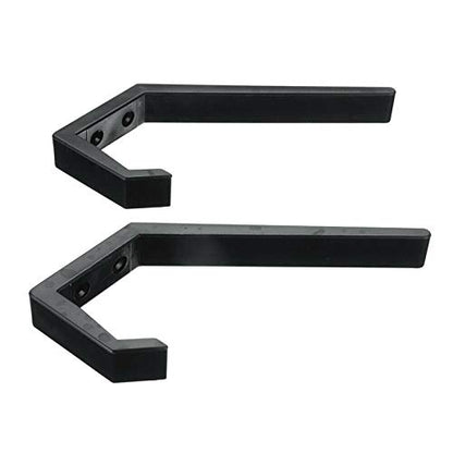 4Pcs Motorcycle Helmet Holder Jacket Hanger Hook Motorbike Wall Mount Rack Stand, Black