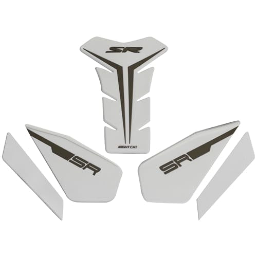 Motorcycle Tank Pad,Motorcycle Fuel Tank Protector,Gas Tank Decals Compatible With CFMOTO 450SR CF MOTO SR450 450 SR(White) - color: White