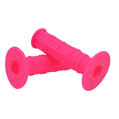 HIAORS Soft Rubber Handle Grips Compatible with Chinese Pit Dirt Motor Trail Bike Motorcycle 50cc 70cc 90cc 110cc 125cc 150cc CRF50 XR50 SSR YCF IMR Atomik Thumpstar BSE Apollo Kayo Stomp Parts Pink - color: Pink