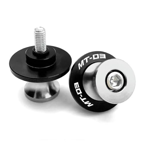 M6 for Yamaha MT03 MT-03 2005-2023 2022 2021 2020 2019 2018 2017 2016 Motorcycle Accessories Swingarm Spool Slider Stand Screws-Silver - color: Silver