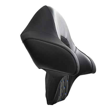 C.C. RIDER Wrap Around King Tour Trunk Backrest fit for Harley Touring Road King Street Glide Road Glide Electra Glide 2014-2024 - color: Passenger Backrest 16#Blue Stitching