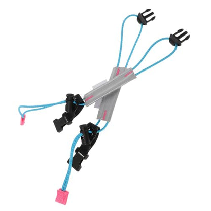2 Pcs Reflective Bike Pants Straps with Adjustable Polypropylene Fiber Bands for Night Running Safety and Outdoor Cycling Activities