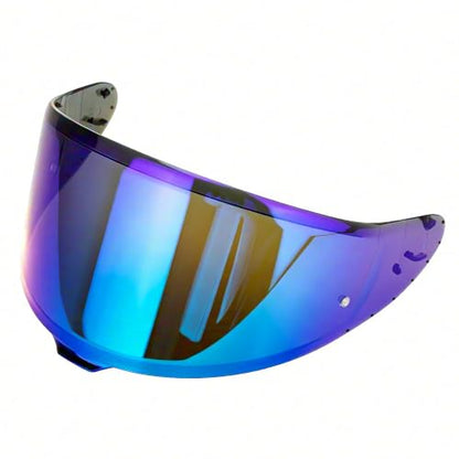 Shoei RF-1400 Helmet Visor Replacement for X15 CWR-F2 RF-1400 Z8 NXR2, CWR-F2 Shield Windshield Anti-Scratch UV Protection (Electroplated Blue) - color: Electroplated Blue