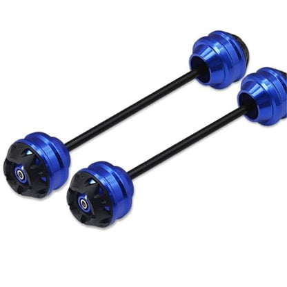 MT-07 MT07 2015-2022 2023 2024 Motorcycle Accessories Front Rear Fork Slider Axle Crash Wheel Protector(Blue A pair17) - size: Blue A pair17