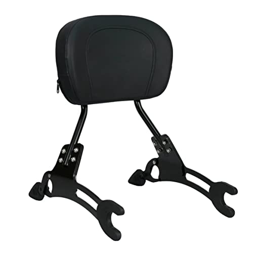 YHMOTO 17'' Detachable Passenger Backrest Sissy bar for Indian Challenger Chieftain Indian Pursuit Springfield Roadmaster Vintage 2014-2024 (Black) - color: Black
