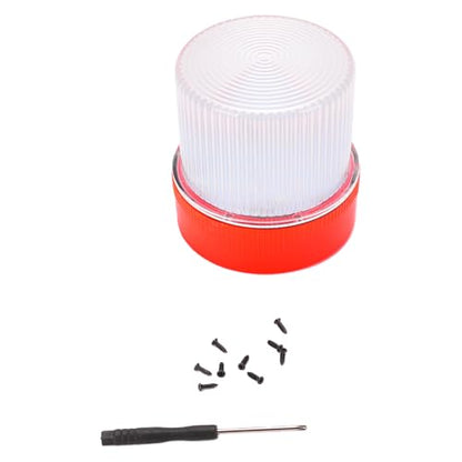 Marhynchus Traffic Emergency Light, Portable LED Strobe Beacon with Magnetized Roof Mount and Hook IP67 Water Proof for Car Motorcycle Truck Roadside Emergencies (Red White) - color: Red White